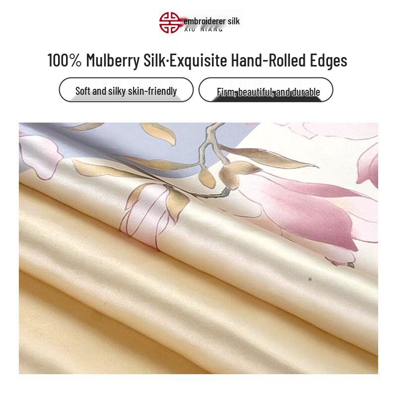 Women's 100% Mulberry Silk Scarf & Shawl Gift Set