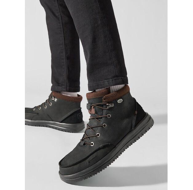 Leather Boots Hey Dude Bradley Boot 40189-001, Black