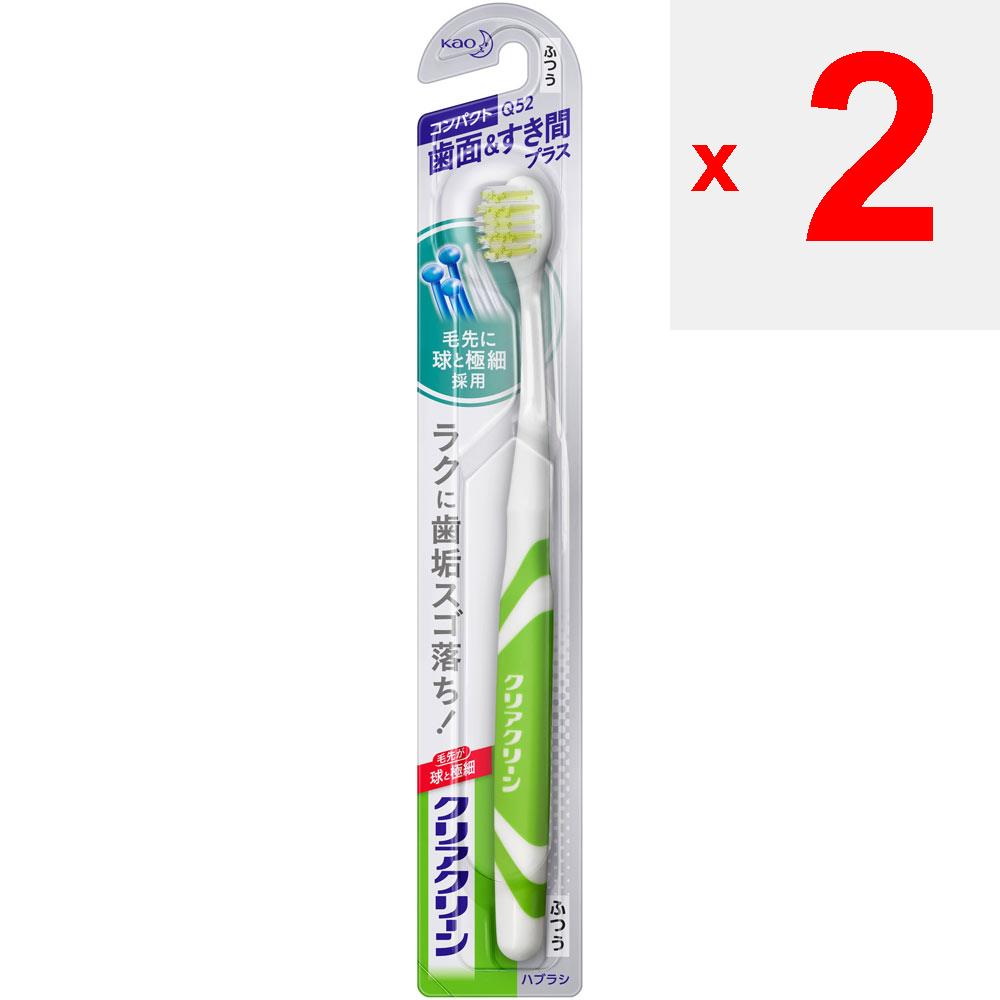 KAO CLEAR CLEAN Toothbrush, Compact, Between Teeth, "Ordinary" (1pc.) Cavity Prevention Toothbrushes Use the Tips of the Bristles To Brush Lightly In