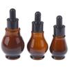 10/20/30Ml Empty Brown Glass Dropper Bottles With Pipette For Essential Oil