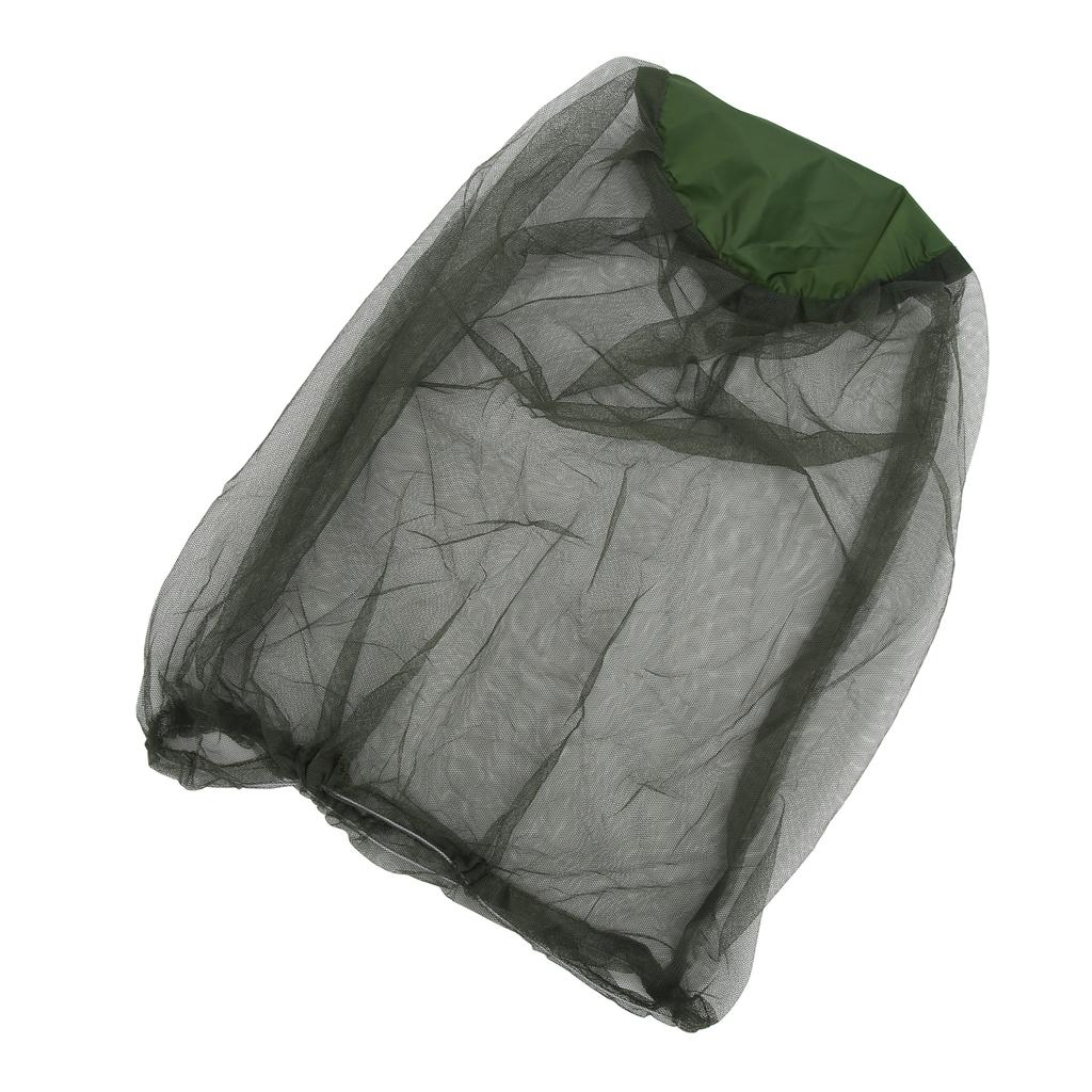 Mosquito Head Net Mesh Fly Gnats Screen Protection for Outdoor Hiking Fishing Camping Black
