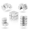 Alloy Infinity Cube Fidget Toy Ultra-Durable Sensory Stress Reliever For Adults & Kids Anxiety Relief Gift