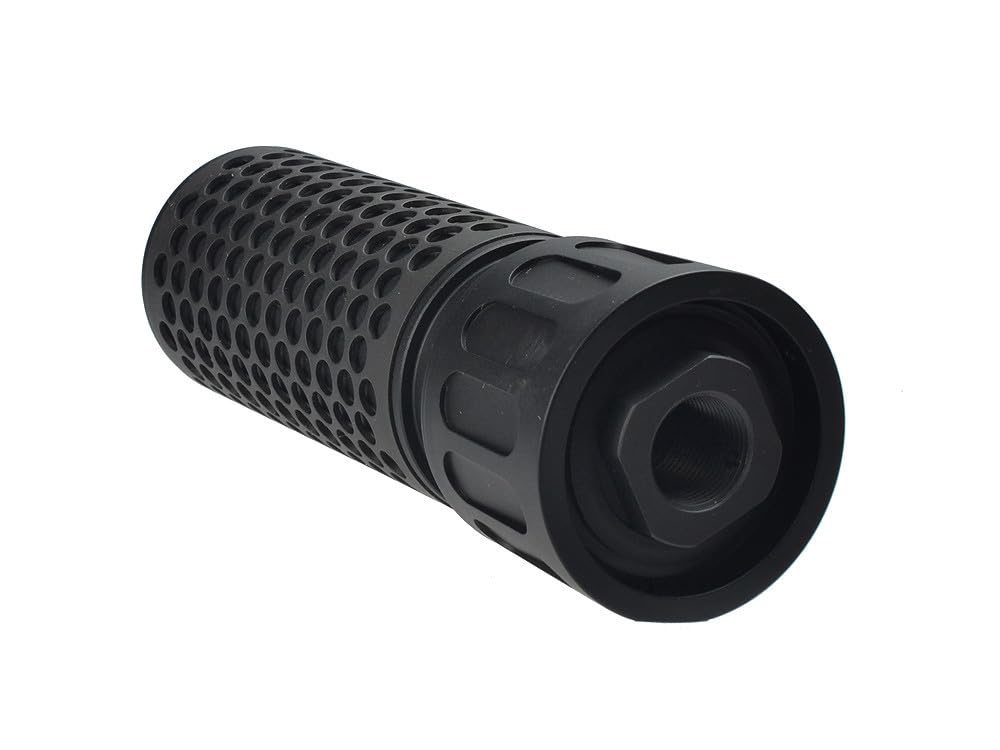 MADBULL KAC QDC CQB Airsoft Dummy Suppressor, Reverse Thread, Black, K03-002BKCCW