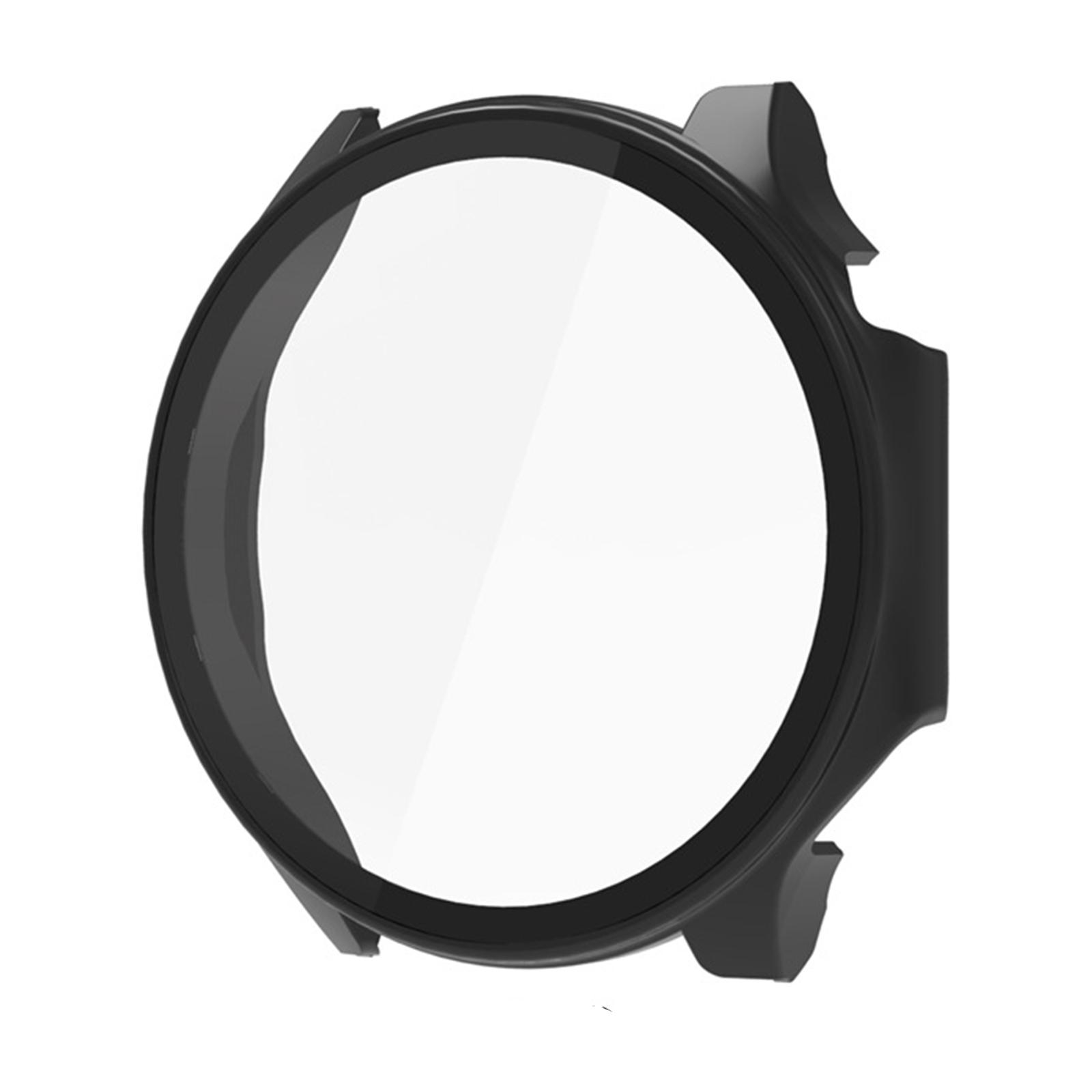 

Чехол для ПК для часов, закаленное стекло, защитные пленки для смарт-часов, защитный чехол, устойчивый к царапинам чёрный
