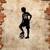 Soccer Player Metal Wall Art Sign Personalized Name Number Outdoor Sports Decor