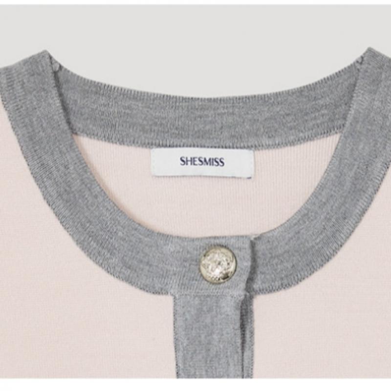  She S miSS  Color Matching Flap Pocket Knit Cardigan SSkcdp12530 Lp