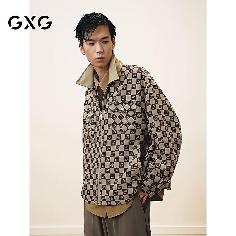 

Мужская куртка GXG с лацканами из ПУ, весна 2025 180/XL