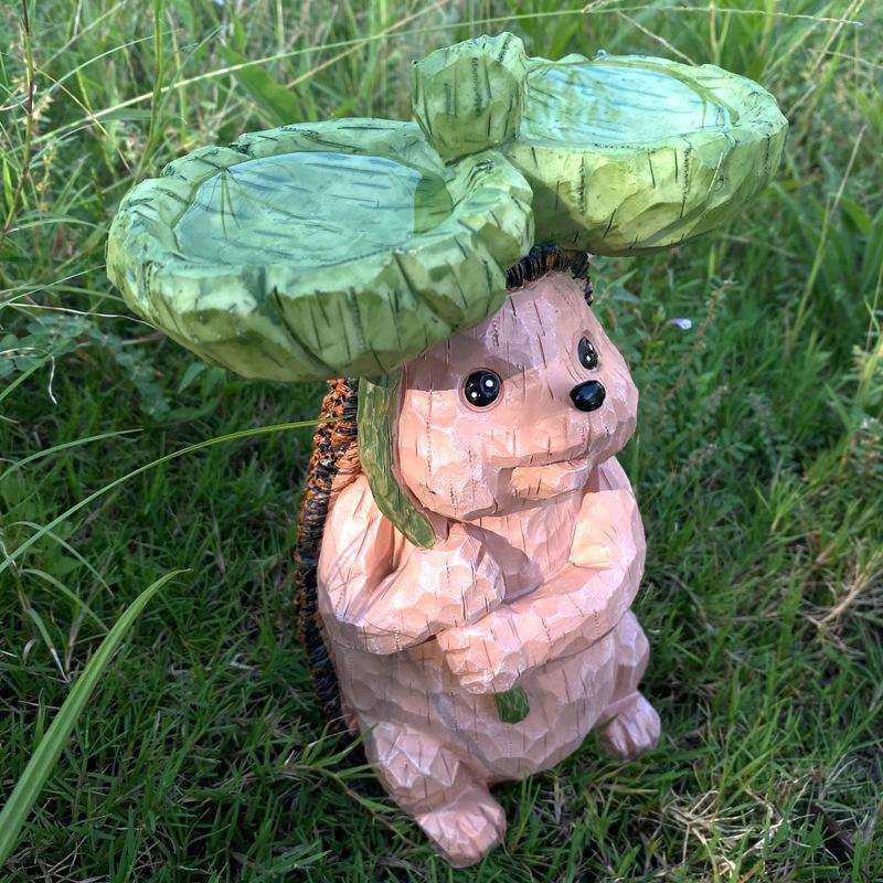 Garden Statues For Outside Hedgehog Outdoor Statue Brown Resin Garden Decor Yard Statue For Outdoor Decor For Garden Yard Decor