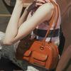2025 New Korean Bag Women's Niche Retro Shoulder Underarm Bag Oil Wax Leather Bag Double Bag Casual Handbag Bag