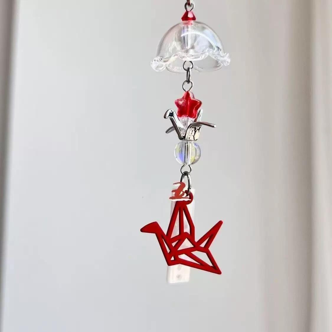 Подвеска-оригами Журавлик: Ручная работа, Девичья сумка-сердечко, Рюкзак-сумка для камеры, Цепочка для мобильного телефона, Брелок-подвеска, Музыка ветра, Ремешок.