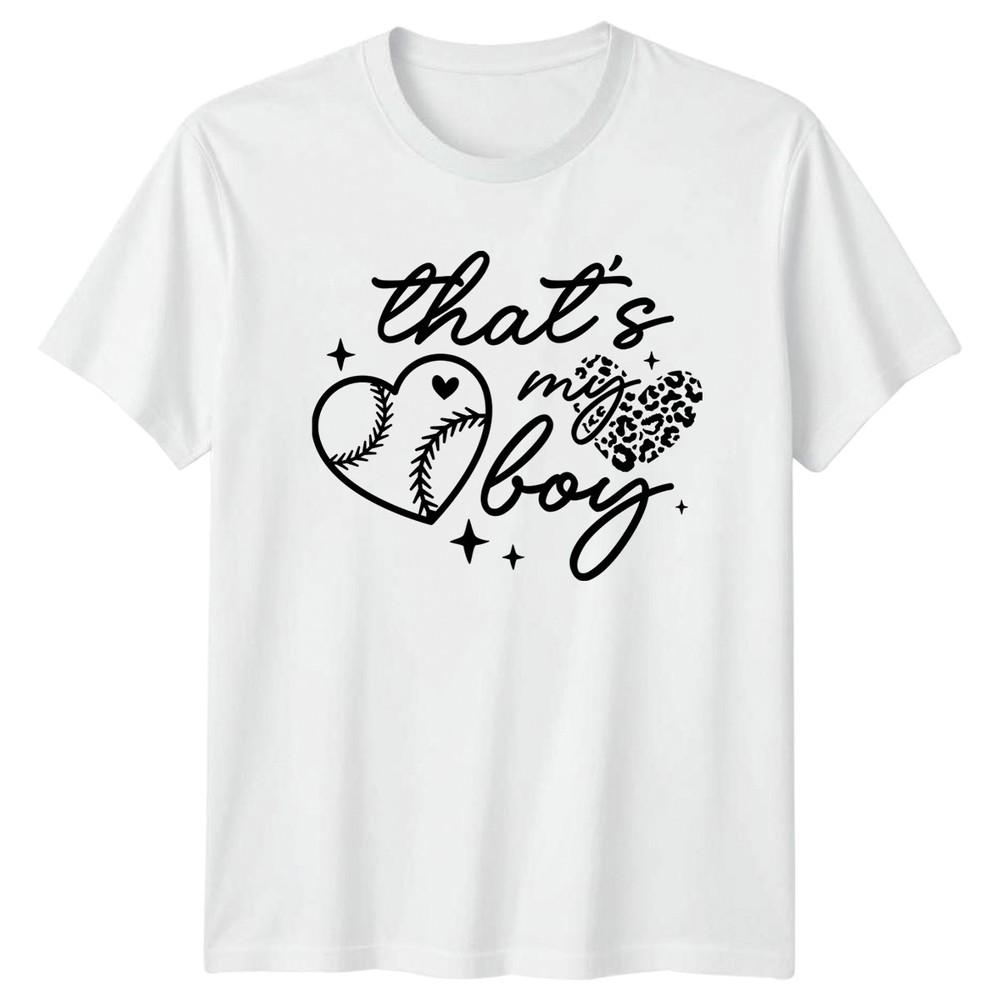 Thats My Boy Unisexs TShirt Baseball Softball Leopard Sports Mom S