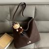 Simple High-value Bag Women's Winter New Commuter Shoulder Messenger Bag Go To Work Go Out Tote Bag