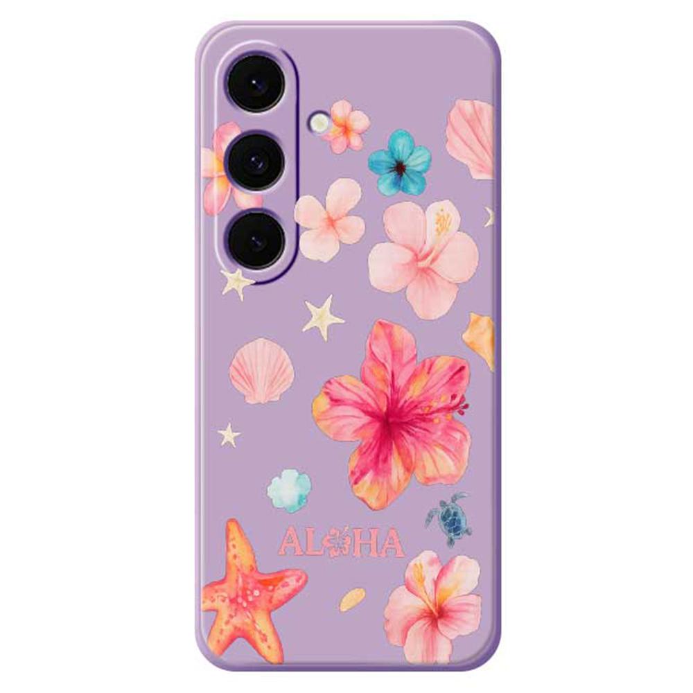For Samsung Galaxy S25 FE Case Flower Pattern Printing Straight Edge TPU Phone Back Cover
