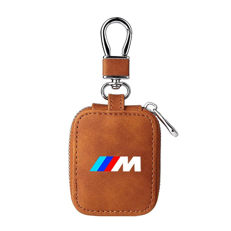 High-end Leather Car Logo Bluetooth Headset Box Protector Case For BMW 50th M M2 M3 M4 M5 M6 E46 E90 E60 F10 F30 E39 E36 F20 E87 GB1