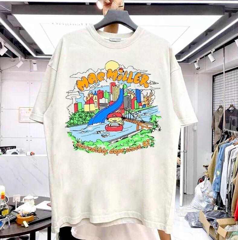 Mac Miller Graphic Short Sleeve White Unisex Tshirt Reprint S-5XL Men Women Unisex T-Shirt XL