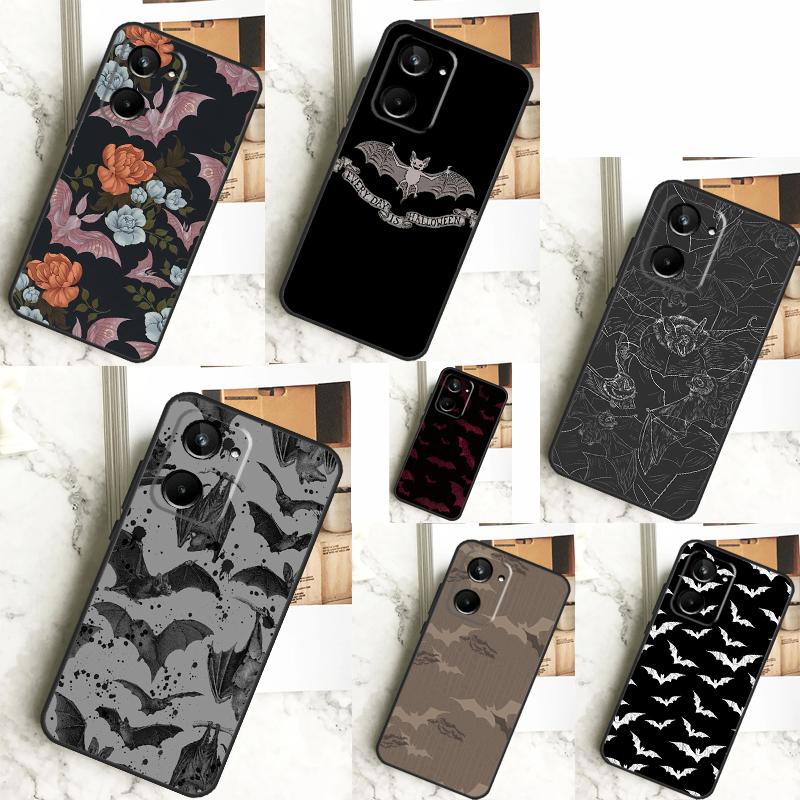 Goth Vampire Bat Gothic For Realme C67 C55 C53 C51 C35 C33 C31 C30 C25s C21Y GT Neo 6 GT5 9 10 11 12 Pro Plus Case