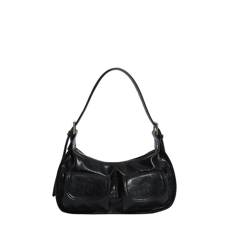 Personalized simple fashion casual baguette bag niche design new armpit bag 2025 autumn and winter women's shoulder bag