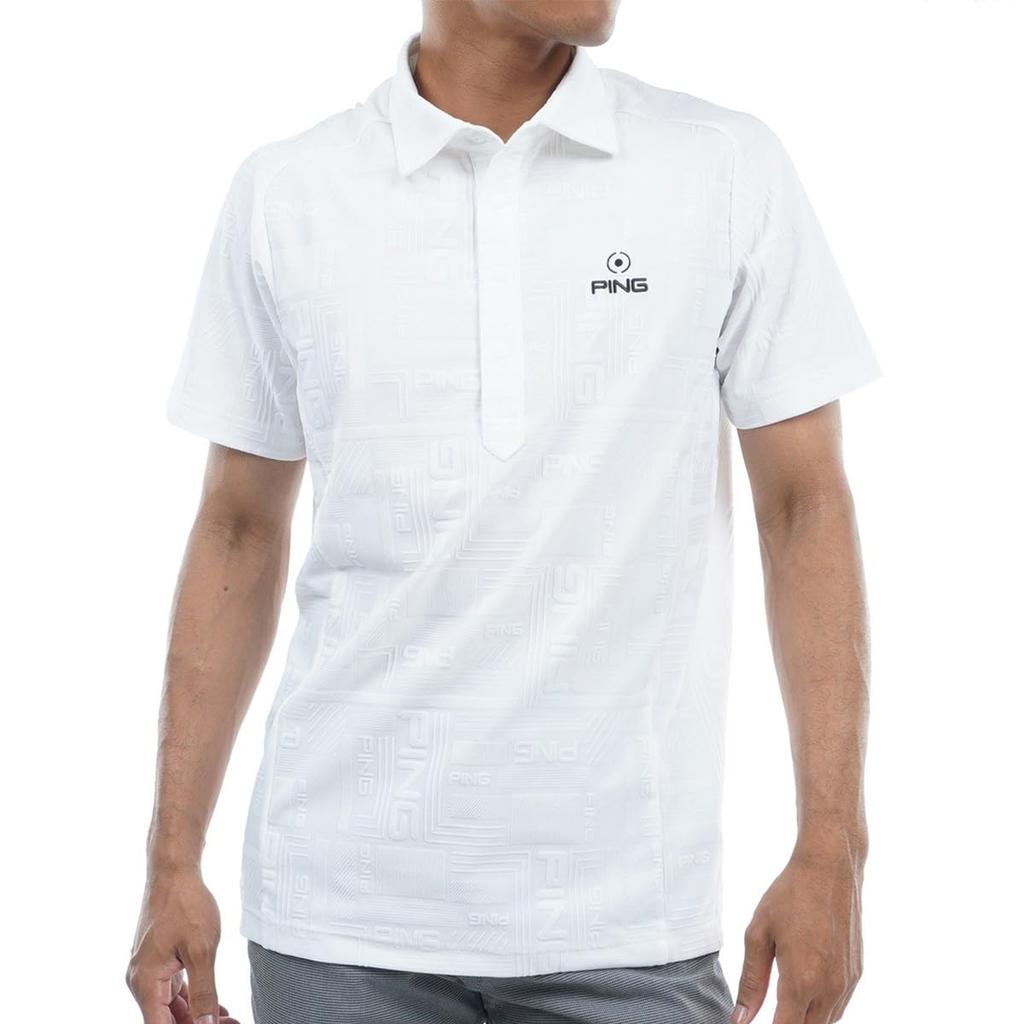 Short Sleeve Polo Shirt Suitable for Golf 3L [Pin Apparel] Men's (All-Directional Stretch, Setup) / / 621-3260801 030_White