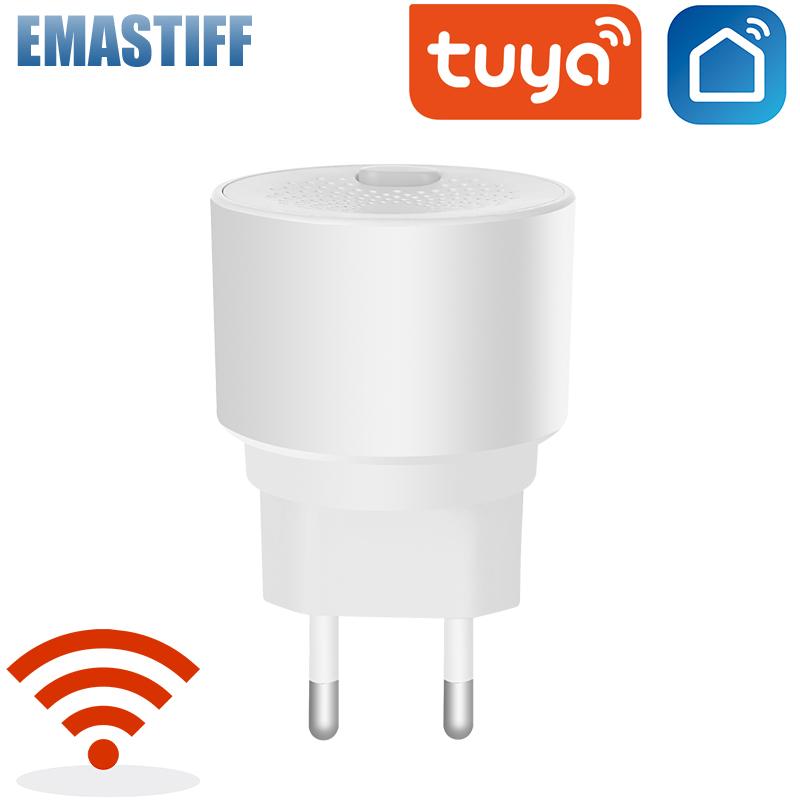 tuya WIFI/zigbee Natural Gas Sensor Combustible Household Smart LPG Gas Alarm Detector Leakage Sensor fire Safety smart home WIFI Version