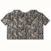 Street Style Leopard Print Lockeres Kurzarm-Strickjackenhemd Für Männer Frauen