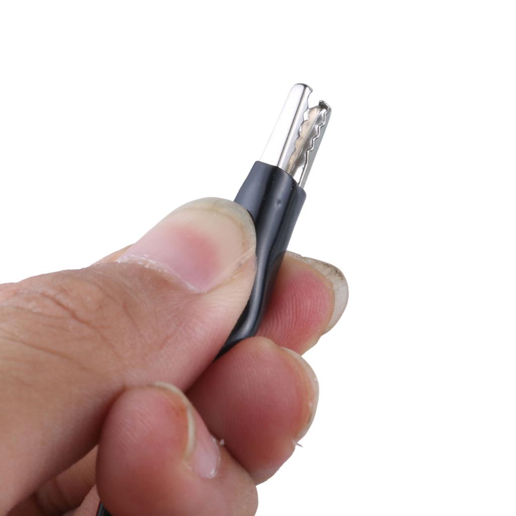 Power Plug to Alligator Clip Cable Double Alligator Clips Power Test Cable 2 Plugs to 2 Clips Cable Length 1M