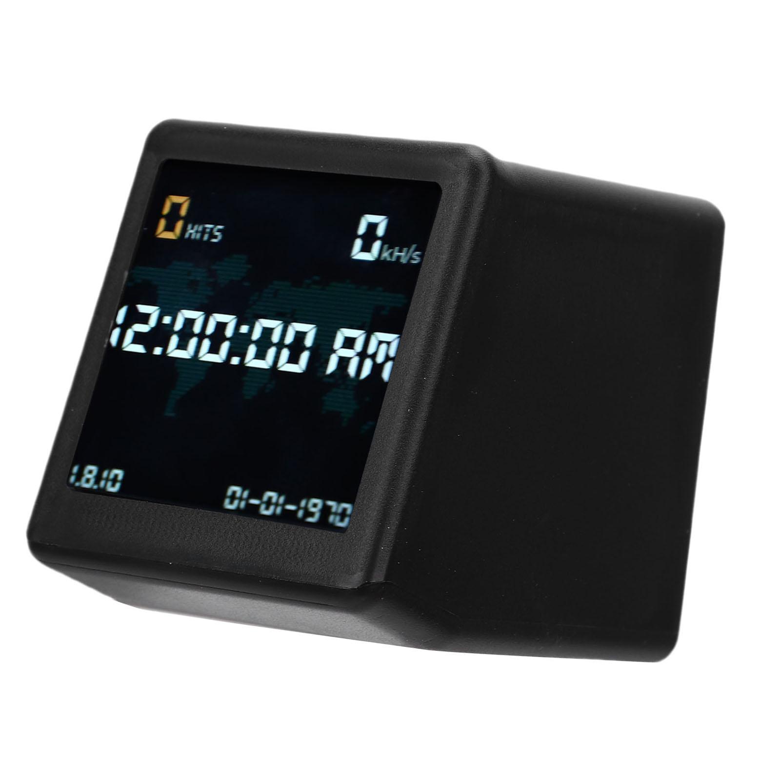 

Bitcoin Lottery Miner 1.54 Inch Smart Display Desktop Clock 1060 KHCelsiuss Hashrate for Cryptocurrency Miners Bitcoin Enthusiasts