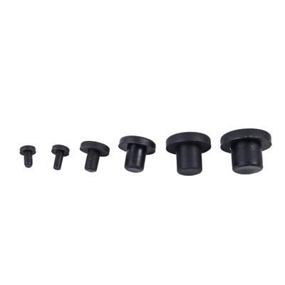 10 Stück Vollgummi-Lochkappen, 3–12 mm, hohe Temperaturbeständigkeit, Dichtungslochstopfen