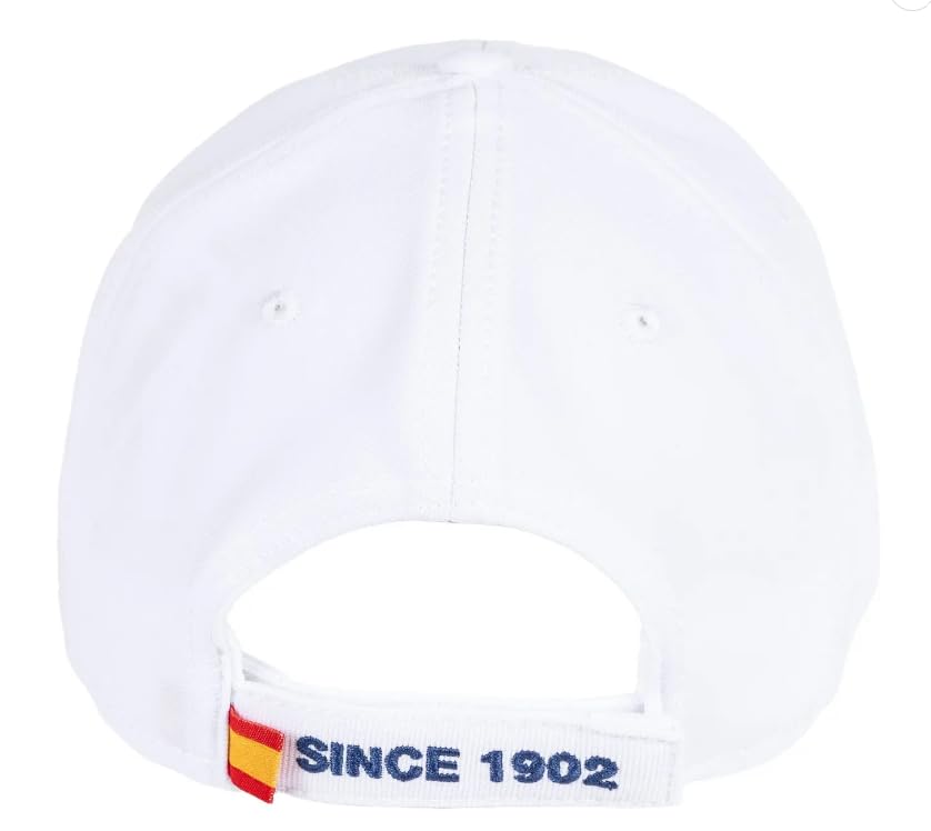 Real Madrid Official Hat Cap White Real Madrid Crest Cap - White [Item]