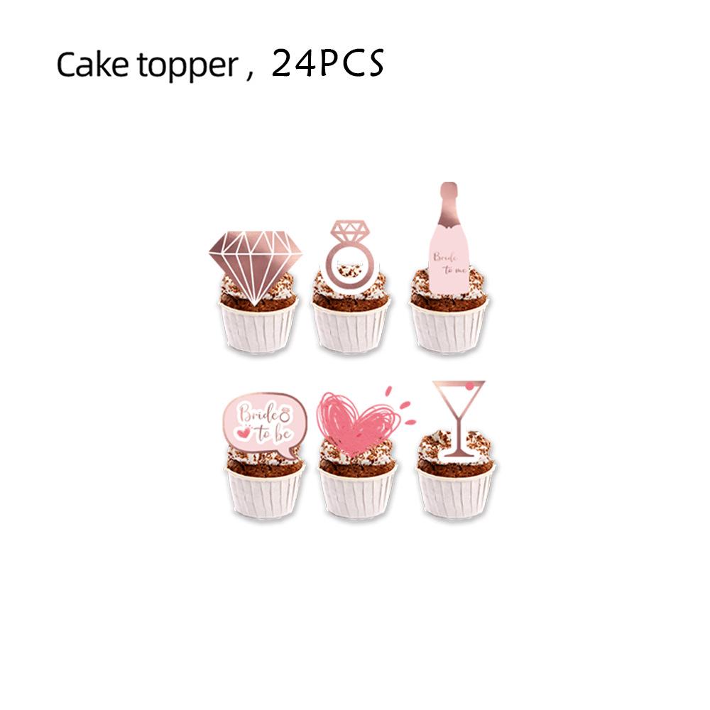 Cross-Border Bride Theme Party Tableware Set: Plates, Napkins, Tablecloth & Birthday Decorations