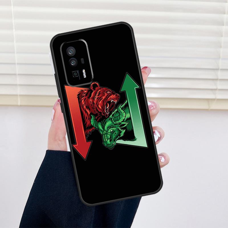 Day Trading Day Trader Cover For Xiaomi 13 14 15 Ultra 11T 12T 13T 14T Pro POCO X7 Pro X3 X5 X6 M6 F5 F6 Pro Case