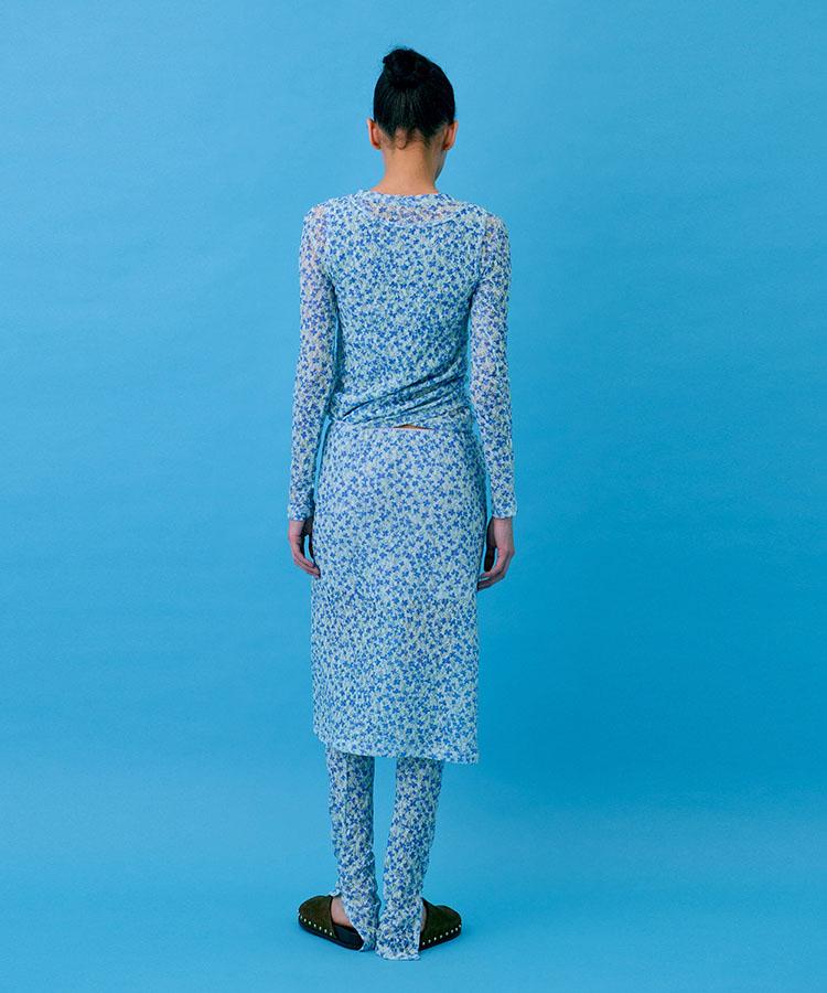 WNDERKAMMER Crinkle T-Shirt_Light Blue