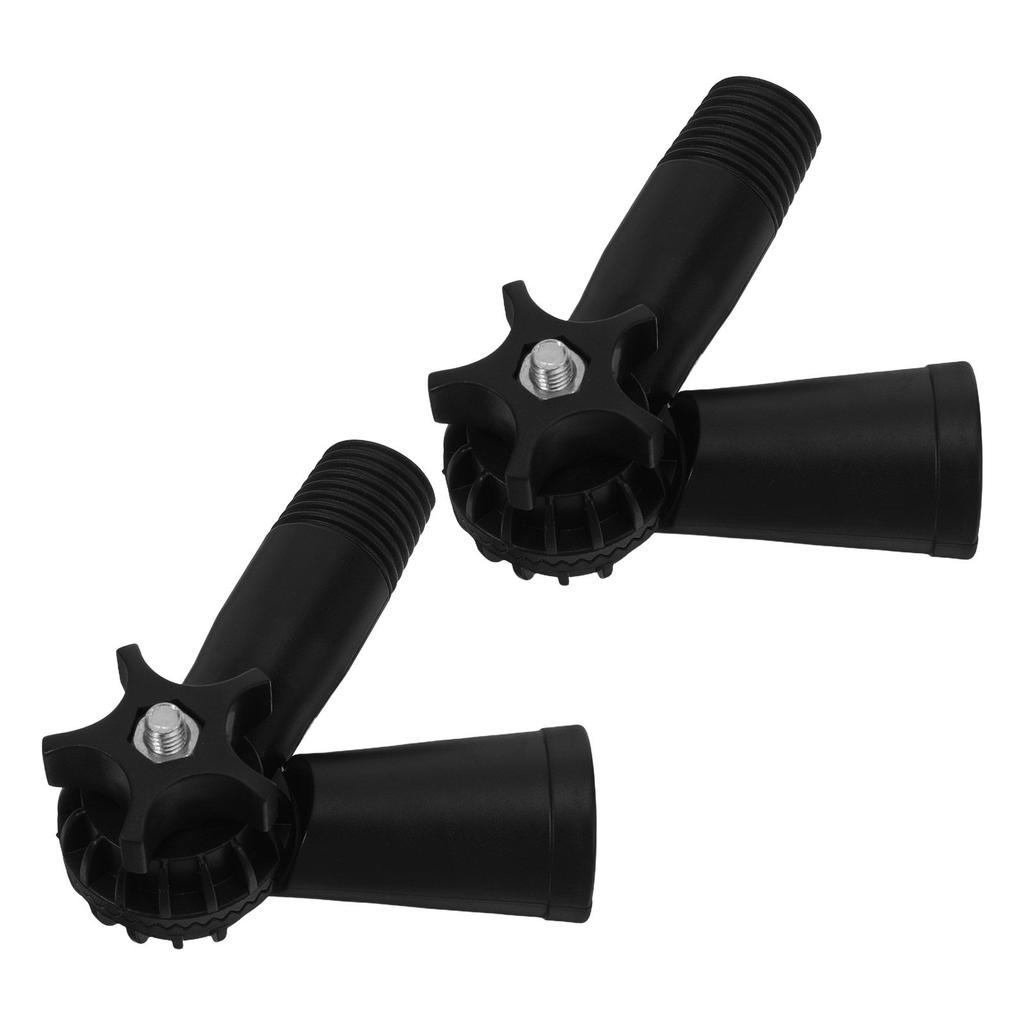 2pcs Threaded Rod Extension Pole Angle Adapter Joint, Rotatable Swivel Connector For Mop Handles Duster Accessories, 18mm ID