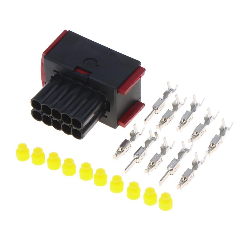 Auto Headlight Replacement Plug Kit 1 Set 1-962352-1 1-967240-1 Male Female Connectors for Car Headlight Assembly Maintenance Female