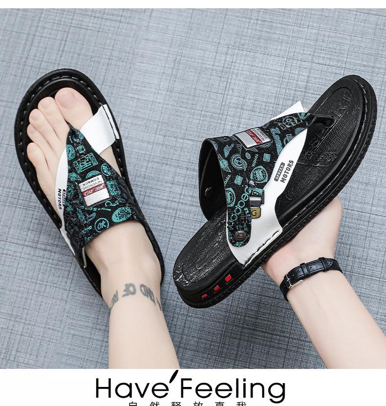 Men's Summer Dual-Use Non-Slip Korean Style Casual Beach Sandals