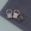 2 Stück Metall D-Ring Tasche Seitenverbinder Schnallen mit Schrauben Handtasche Lederband Griff Kette Haken Verschluss Diy Bastelzubehör