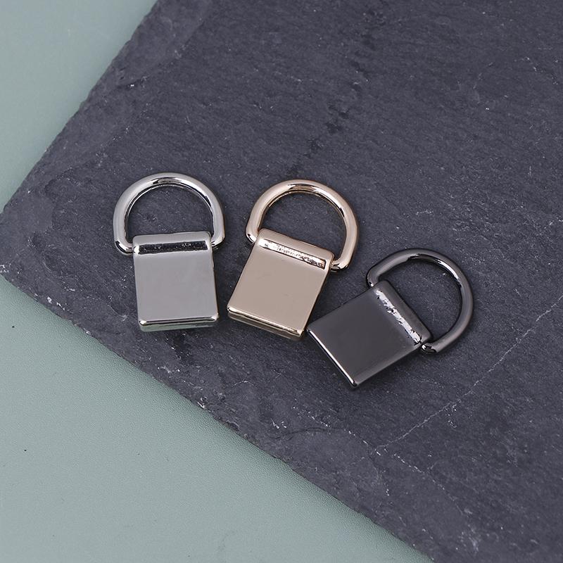 2 Stück Metall D-Ring Tasche Seitenverbinder Schnallen mit Schrauben Handtasche Lederband Griff Kette Haken Verschluss Diy Bastelzubehör