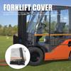 Forklift Cover Dust Rain Wind Proof Transparent EVA Protective Enclosure All Weather Forklift Sunshade Forklift Protective Cover