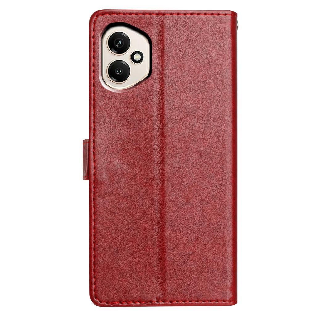 Voor Honor 400 5G (Globaal) Leren Hoes Portemonnee Standaard Telefoonhoes met Handige Polsband