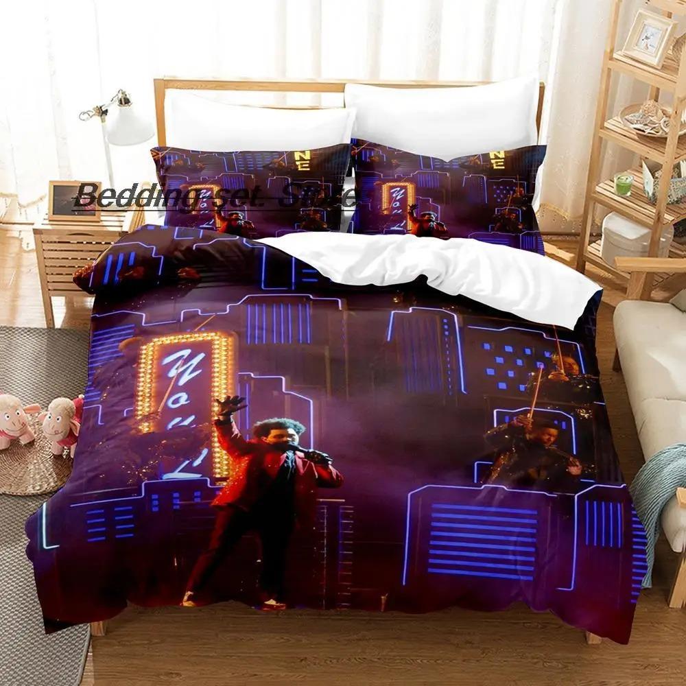 3D Print Xo The Weeknd Bedding Set Single Twin Full Queen King Size Bed Quilt Cover Aldult Kid Bedroom Duvet Cover Sets