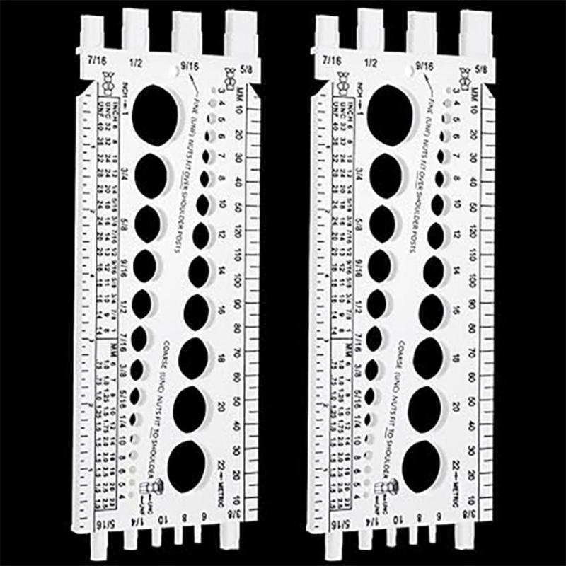 Plastic Thread Gauge Durable Checking Sizes for Nut Bolt Bolt and Nut Identifier Gauge  Toolbox