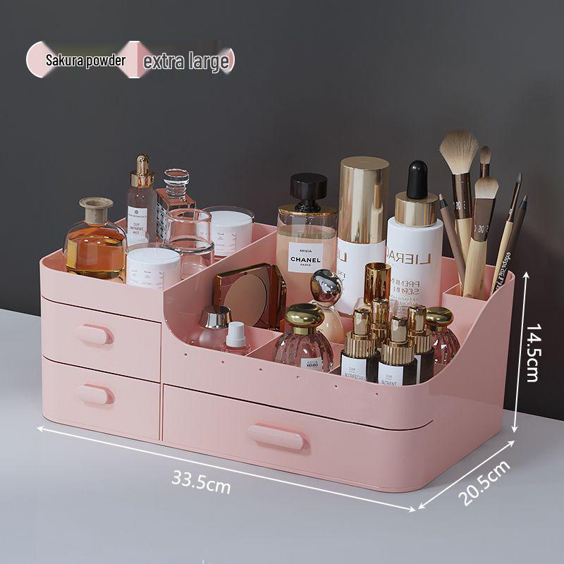 Drawer-Style Makeup & Skincare Organizer with Multi-Grid Compartments