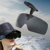 Non-polarized Clip On Hat Adjustable Sunglasses Flip-Up Cover Convenient Lightweight Sunglasses