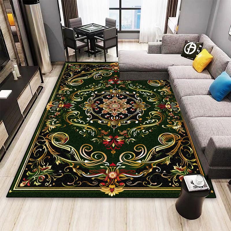 Nordic Persian Style Carpet for Living Room Home Decoration Retro Lounge Rugs Soft Bedroom Carpets Non-slip Bedside Mat Washable