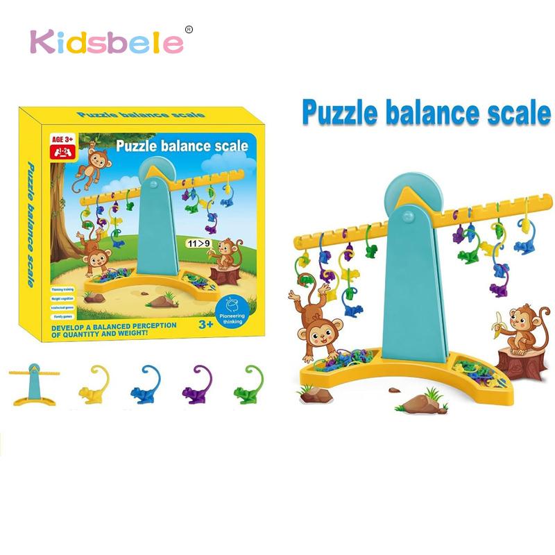 Monkey Balance Counting Toys Educational Monkey Scale Math Toy Montessori Math
