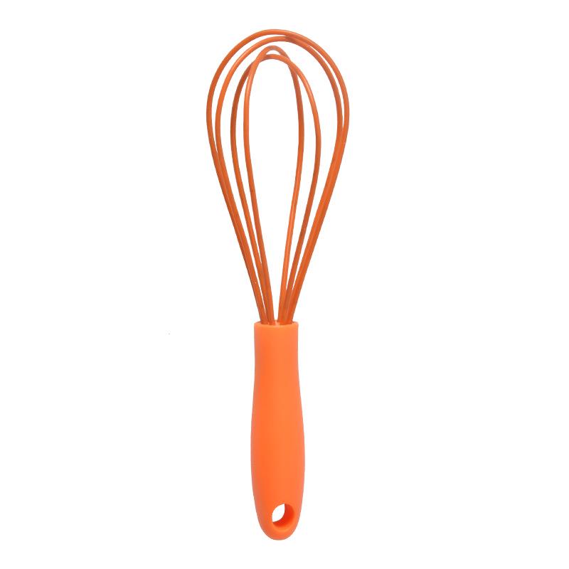 

6 Stainless Steel Silicone Mini Whisk - Colorful Baking Tool оранжевый