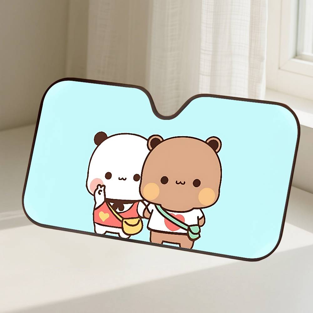 Bubu Dudu Car SunShade Windscreen Front Window Visor 70x130cm Sun Visor Solar Protect Plaid Gift Novelty Car