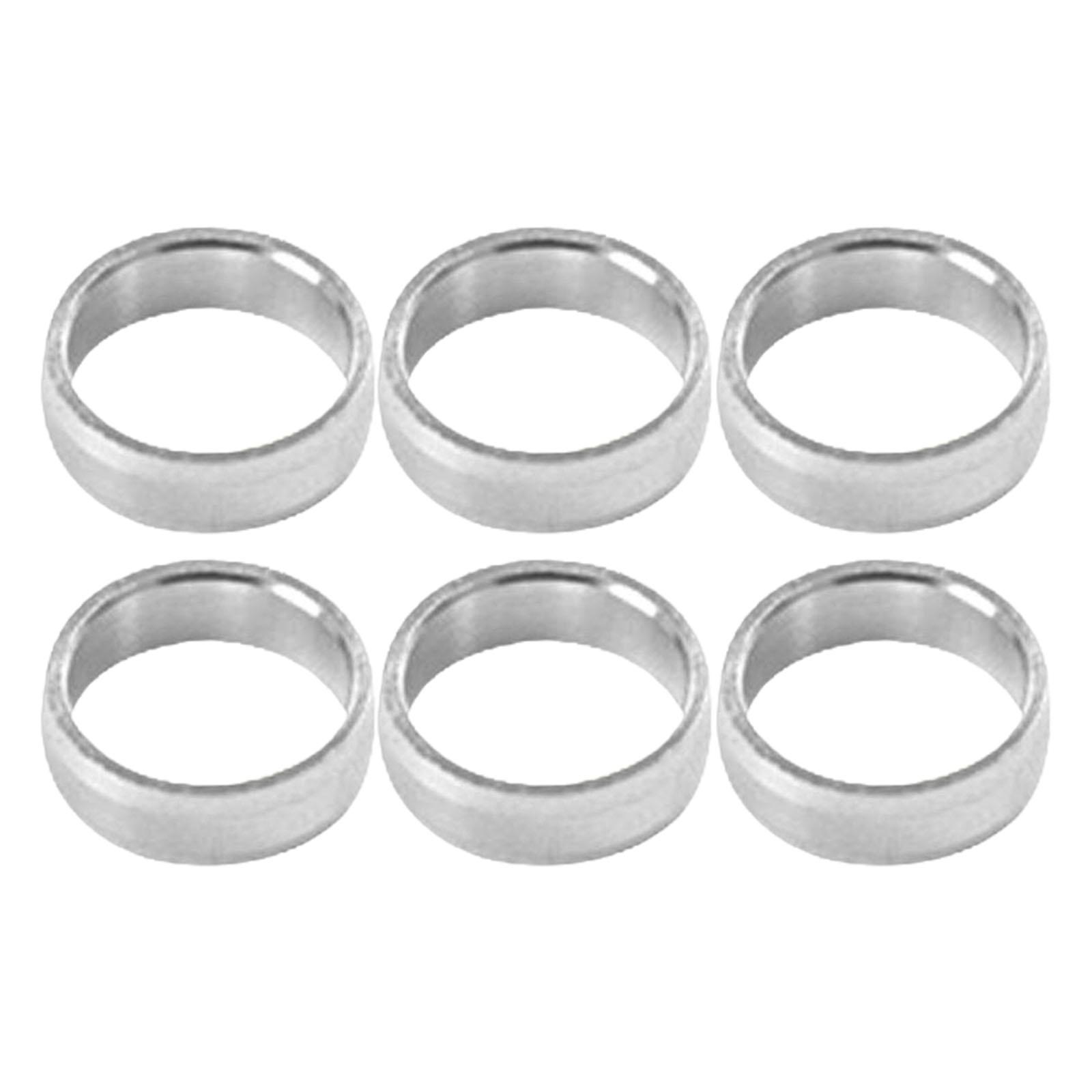 

6Pcs Dart Flight Wing Savers Protectors Aluminum Alloy Dart Wing Corrector Dart Shaft Protector Dart Flights Rings Set срібний