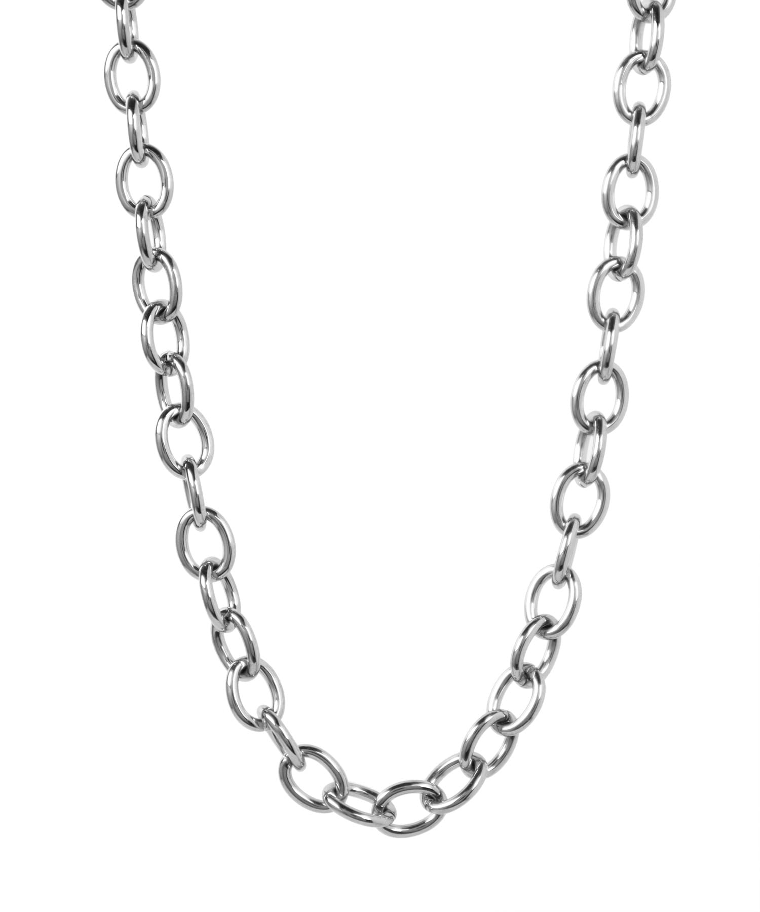 

Lionheart Necklace [Limited Edition] LH-1 Volume Chain Necklace, Surgical Stainless Steel 316L (Hypoallergenic), Silver