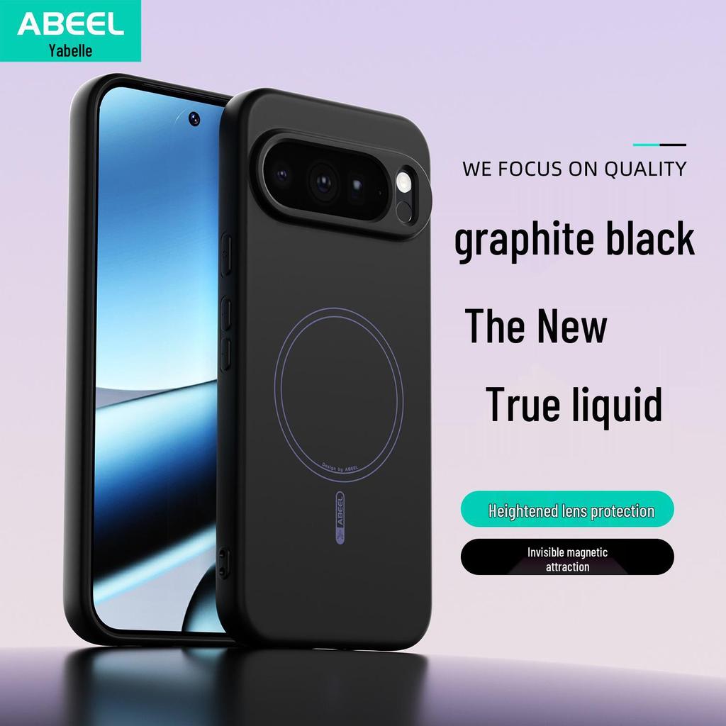 Compatible with Google Pixel 10 Pro XL, Magnetic Silicone Case, Drop-proof Cover for Men & Women, fits Pixel 9A.
