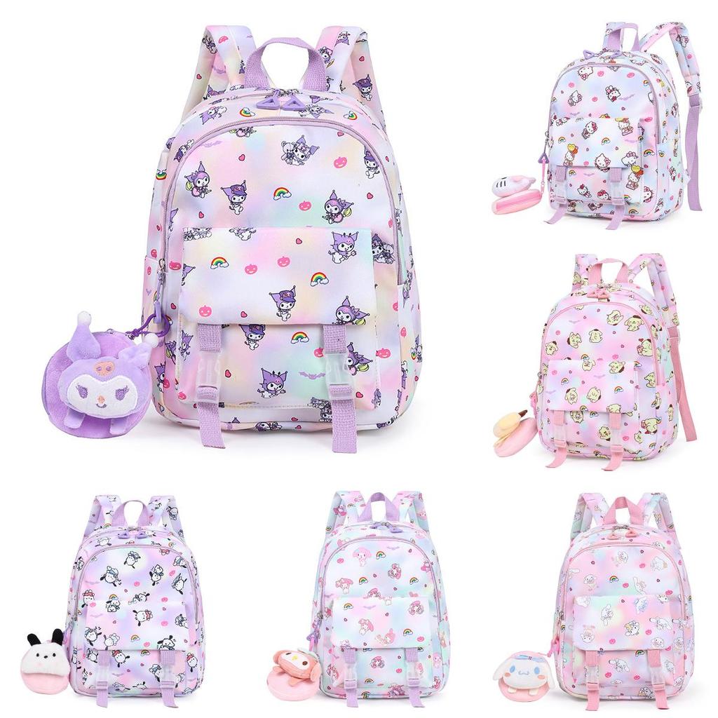 My Melody Cartoon Kids Backpack With Breathable Canvas For Kindergarten Daily Use